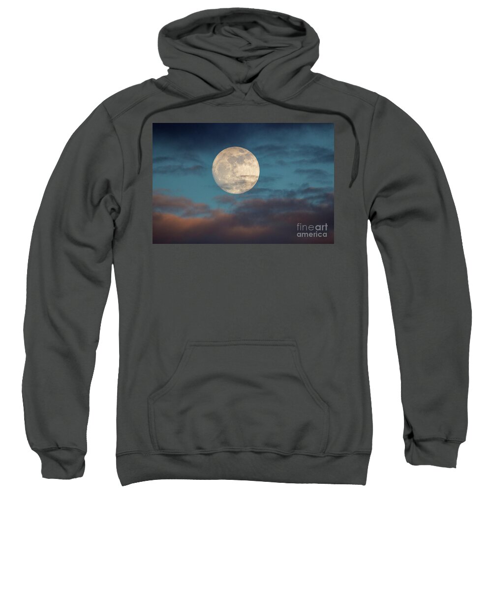 Moon Sweatshirt featuring the photograph Prelude To The Supermoon #1 by Mimi Ditchie
