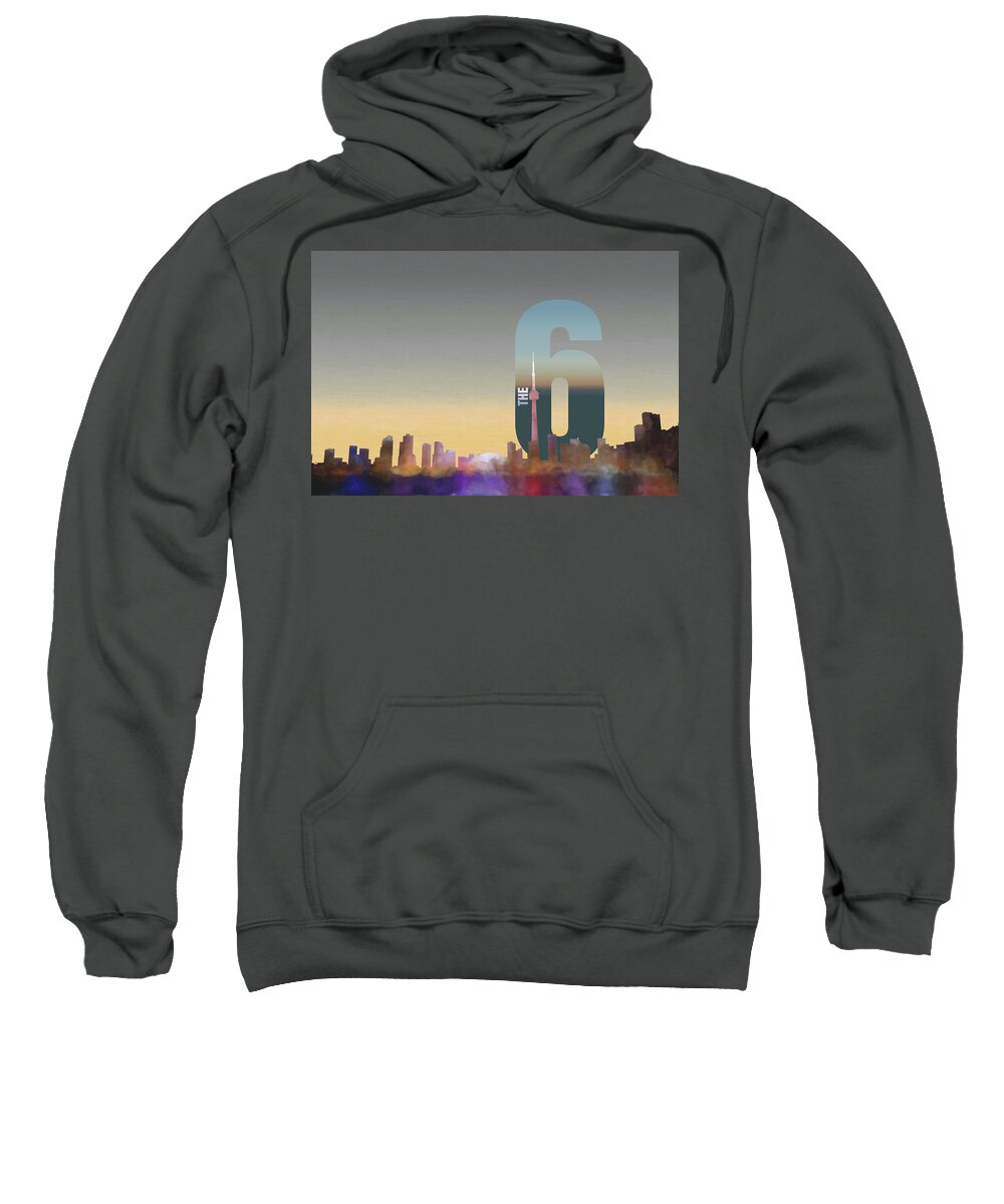  Sweatshirt featuring the photograph Toronto Skyline - The Six #1 by Serge Averbukh