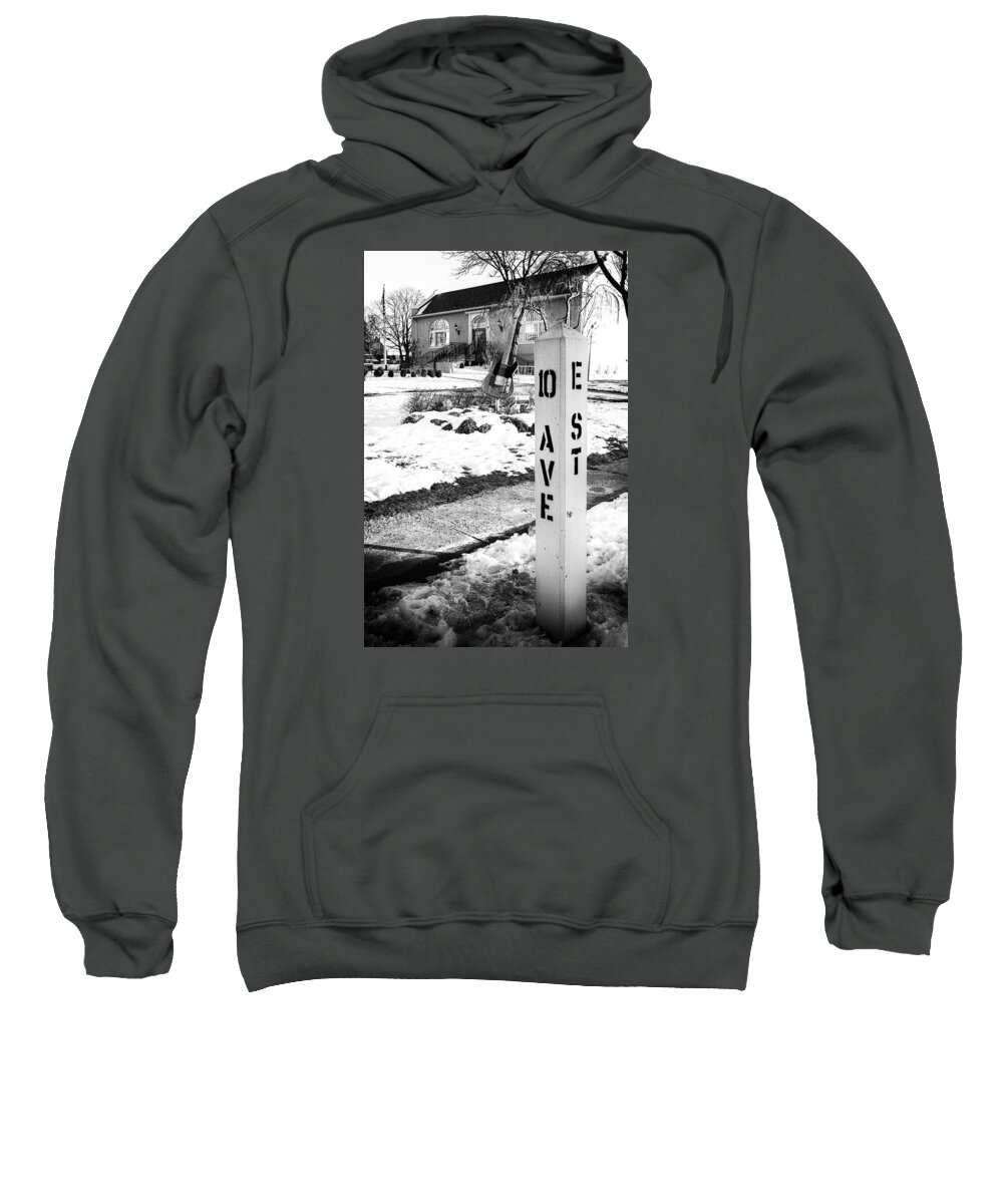 Terry D Photography Sweatshirt featuring the photograph 10 Ave and E St Belmar New Jersey by Terry DeLuco