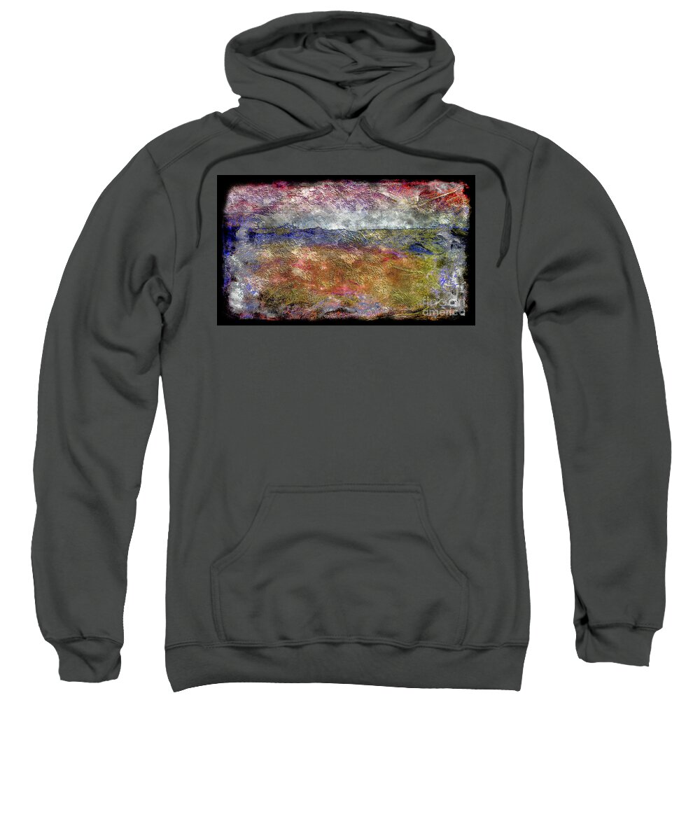 Abstract Sweatshirt featuring the painting 10c Abstract Expressionism Digital Painting by Ricardos Creations