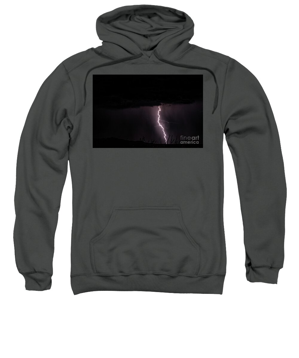 Lightning Sweatshirt featuring the photograph Lightning #15 by Mark Jackson