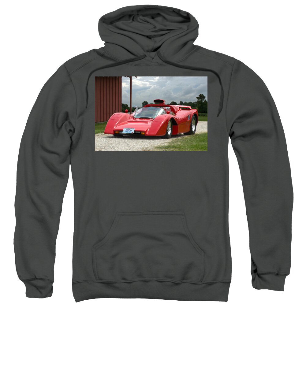 1974 Sweatshirt featuring the photograph 1974 Manta Mirage with Buick 215 cubic inch V8 by Tim McCullough