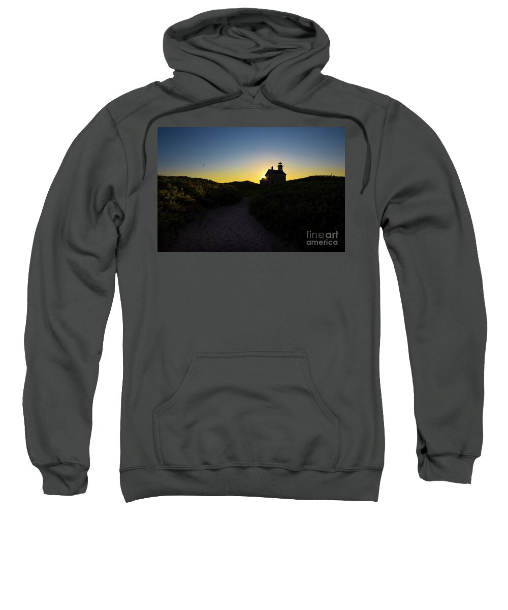 Lighthouse Sweatshirt featuring the photograph Block Island North Lighthouse #2 by Diane Diederich