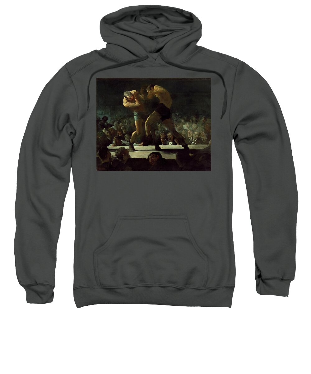 George Bellows Sweatshirt featuring the painting Club Night #2 by George Bellows