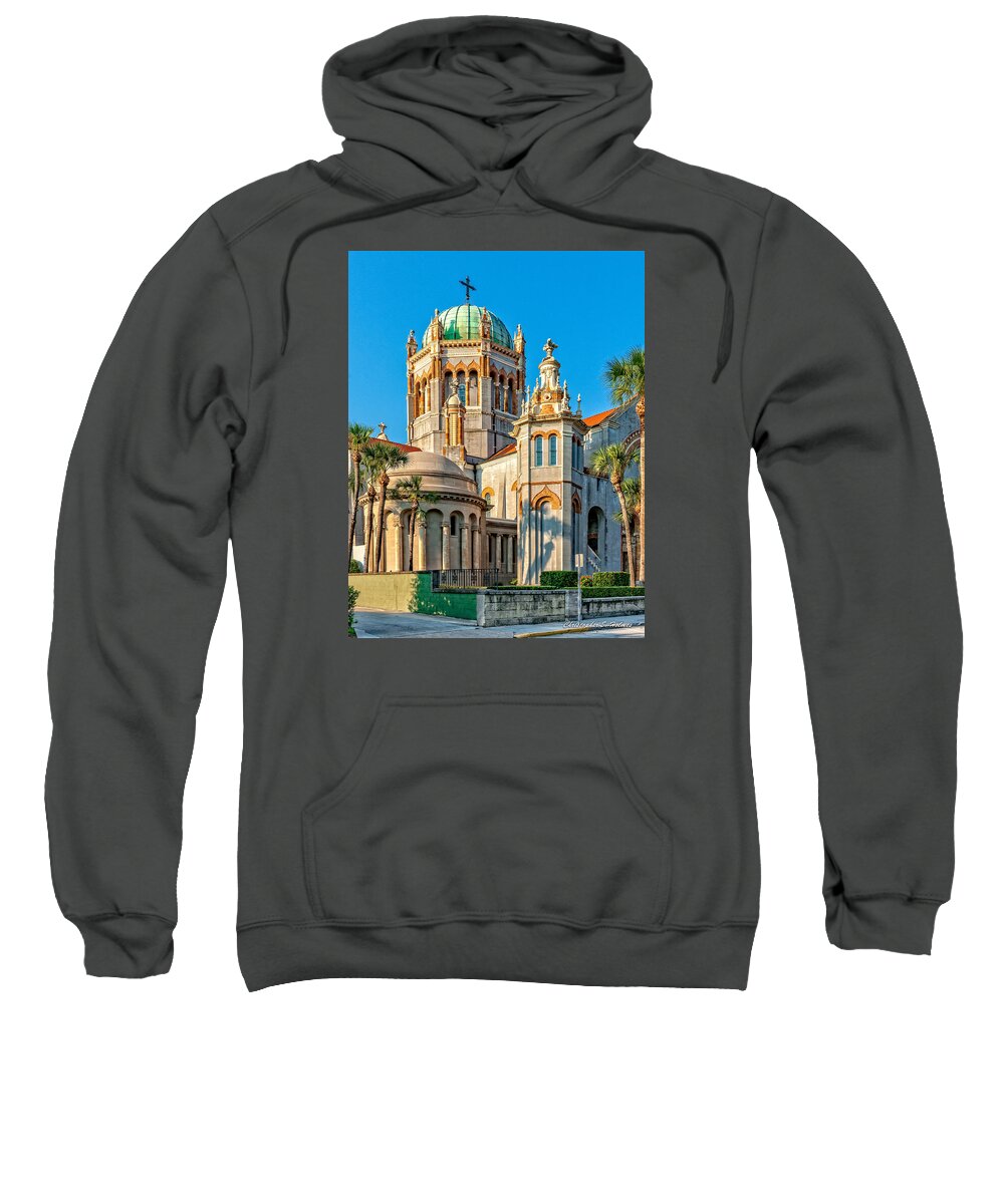 Structure Sweatshirt featuring the photograph Flagler Memorial Presbyterian Church 3 #2 by Christopher Holmes