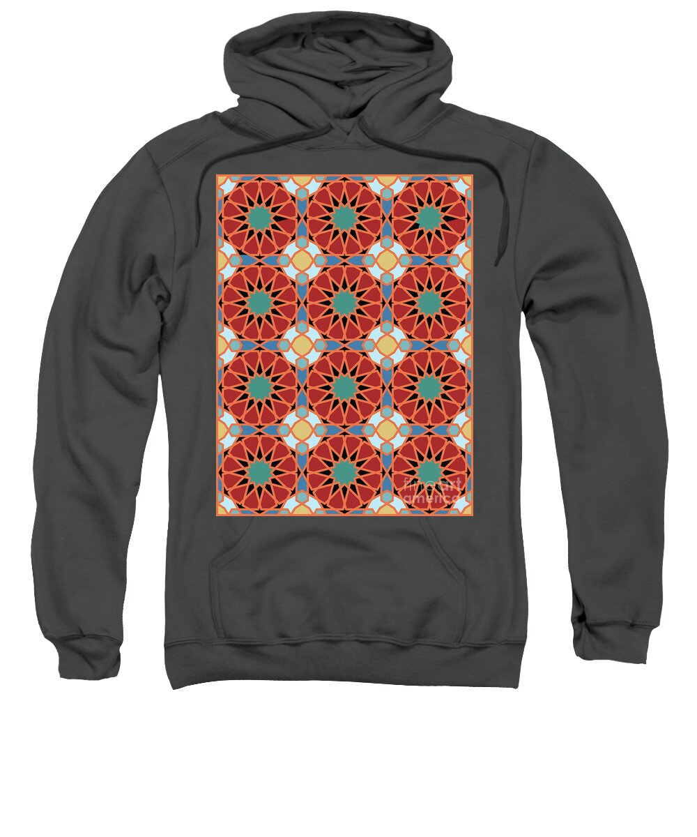 Pattern Sweatshirt featuring the digital art Geometric Pattern #3 by Ariadna De Raadt