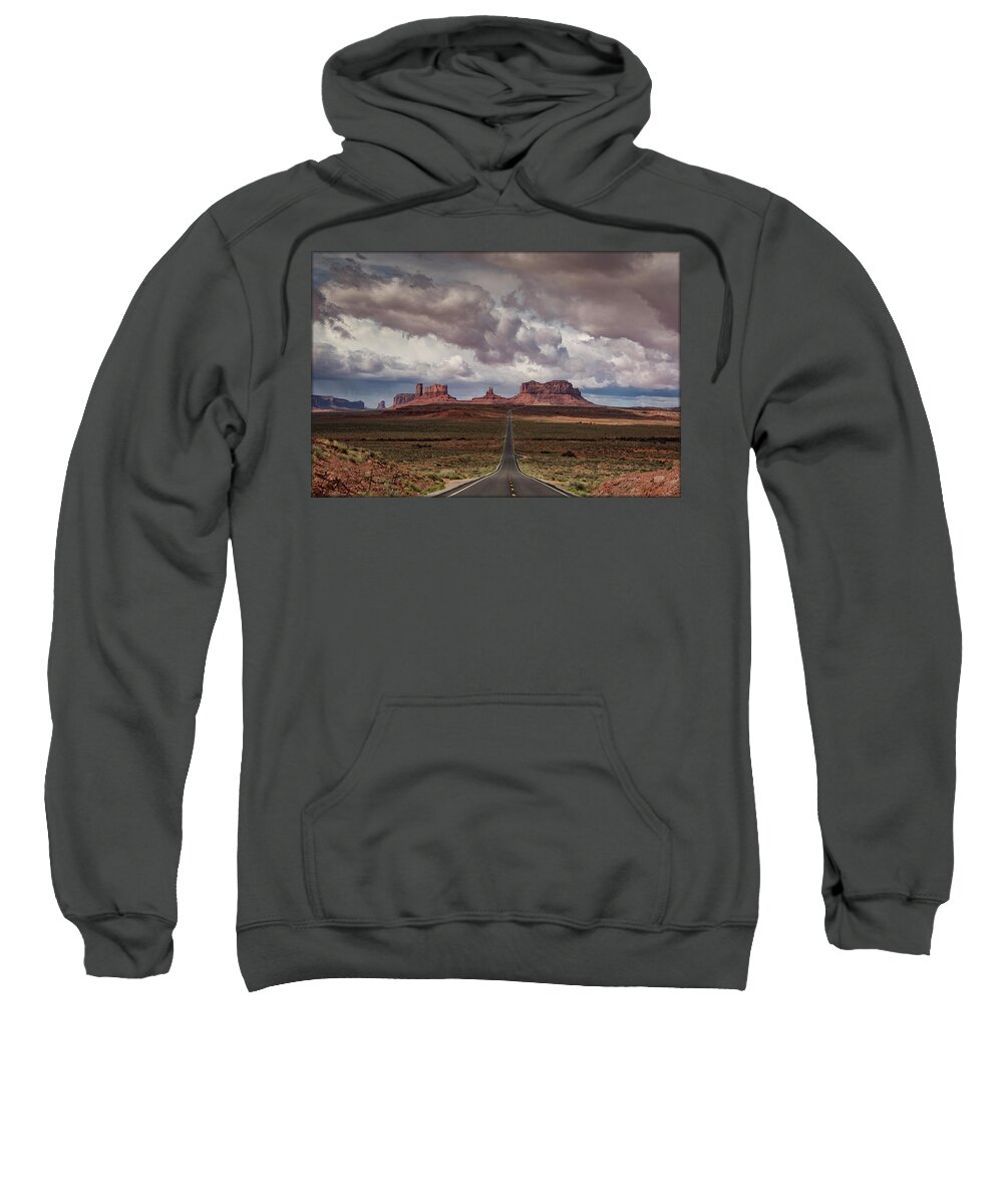 Monument Valley Sweatshirt featuring the photograph Monument Valley #2 by Erika Fawcett