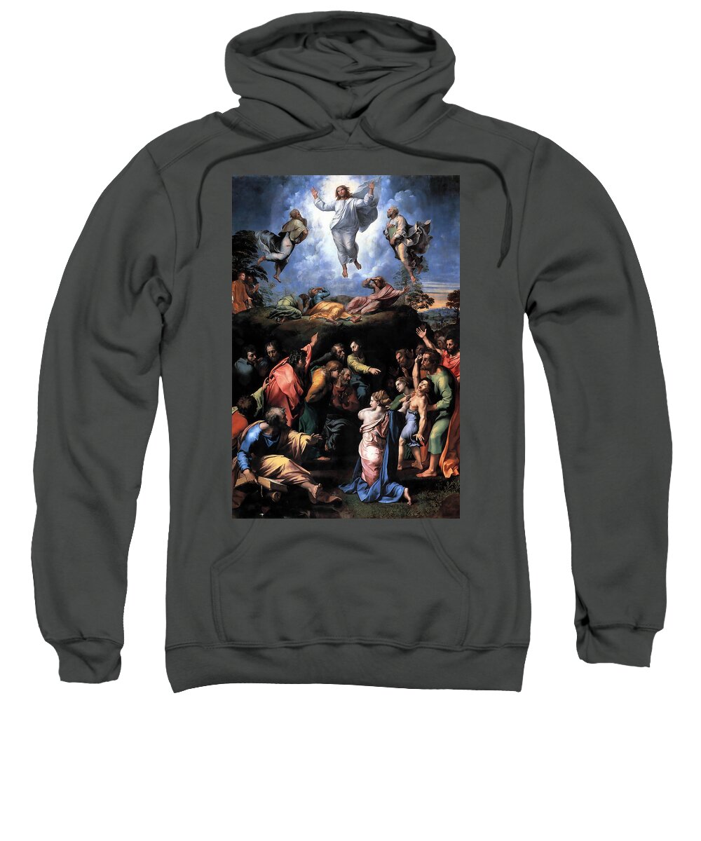 Raphael Sweatshirt featuring the painting The Transfiguration by Troy Caperton