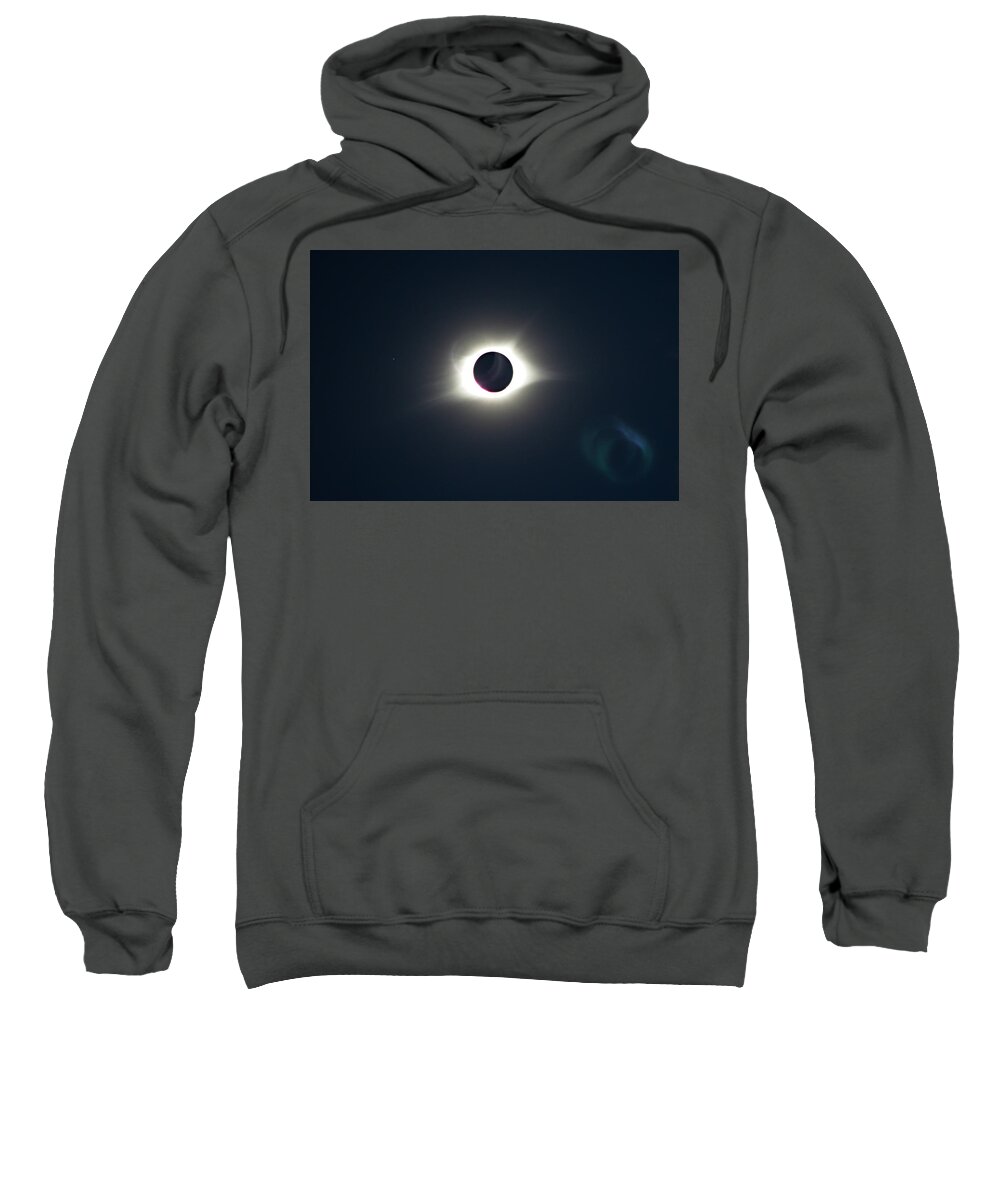 Total Eclipse Sweatshirt featuring the photograph 2017 Total Solar Eclipse by Ally White
