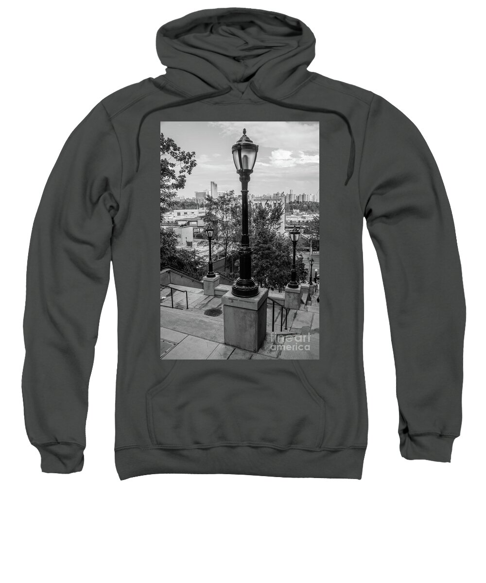 2016 Sweatshirt featuring the photograph 215th Street Stairs by Cole Thompson