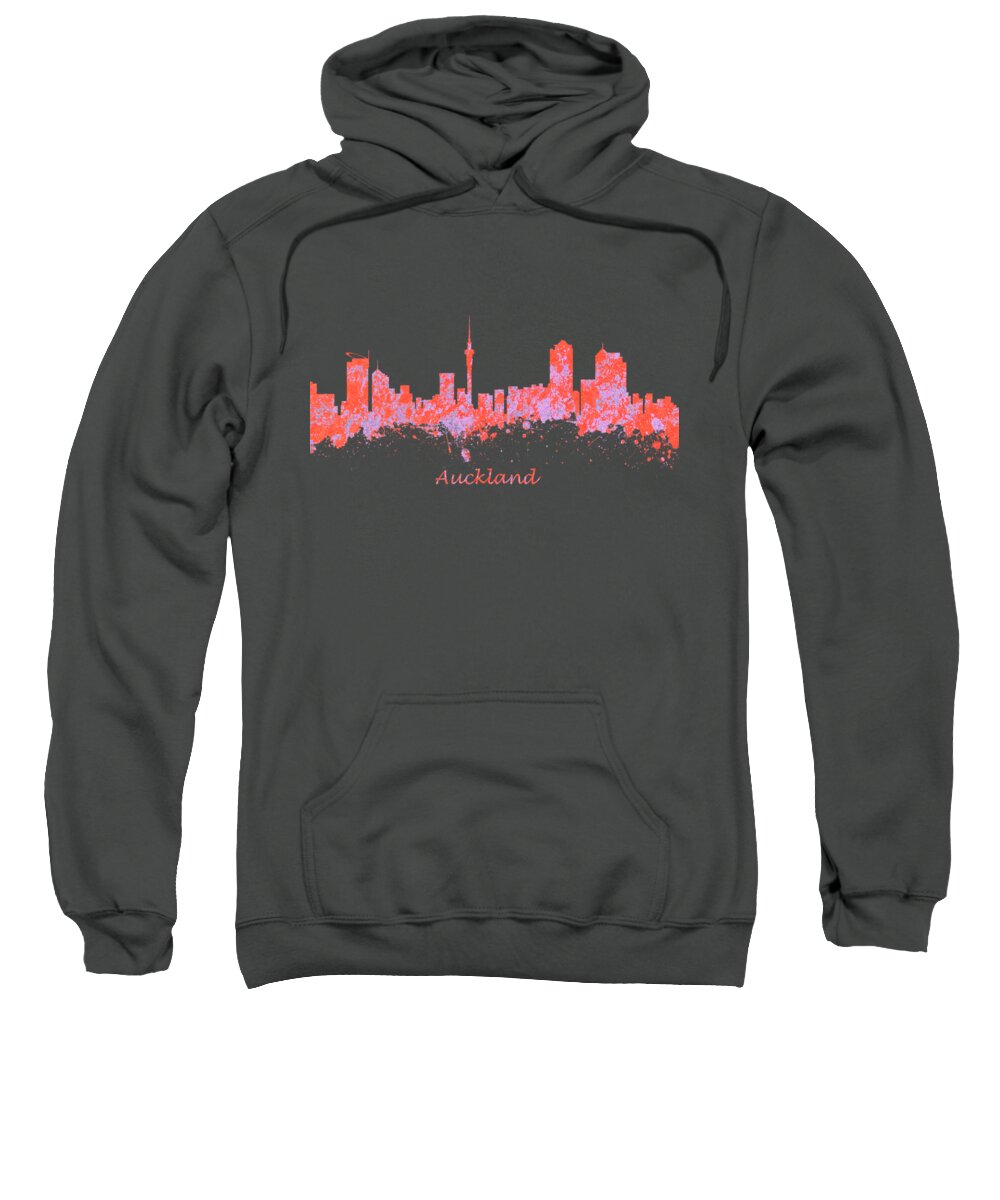 Auckland Sweatshirt featuring the photograph Auckland New Zealand Skyline #3 by Chris Smith