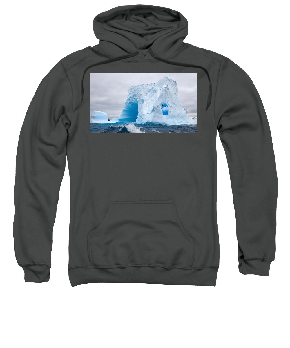 Iceberg Sweatshirt featuring the photograph Iceberg #4 by Jackie Russo