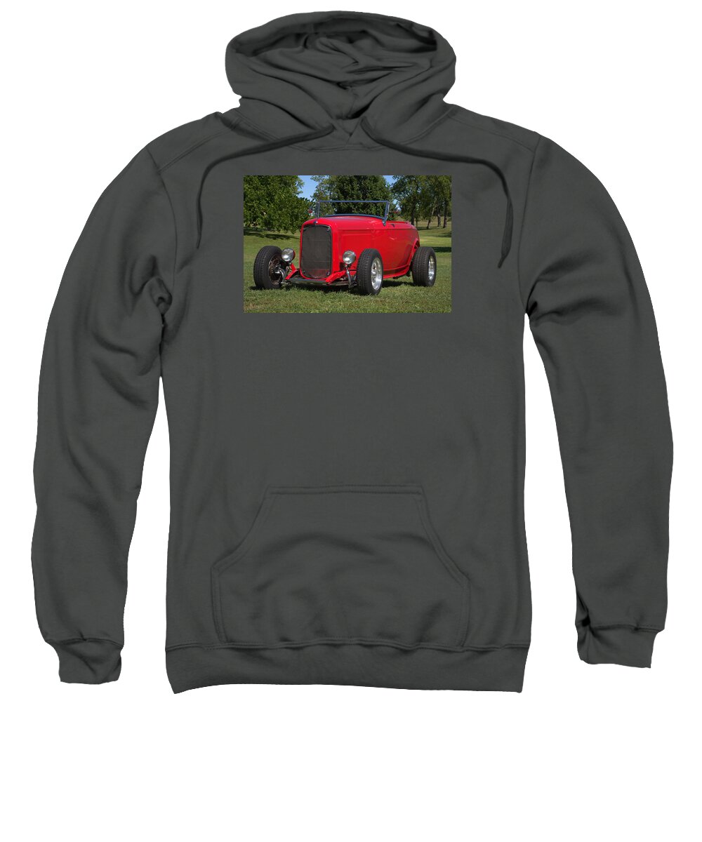 1932 Sweatshirt featuring the photograph 1932 Ford Roadster Hot Rod by Tim McCullough