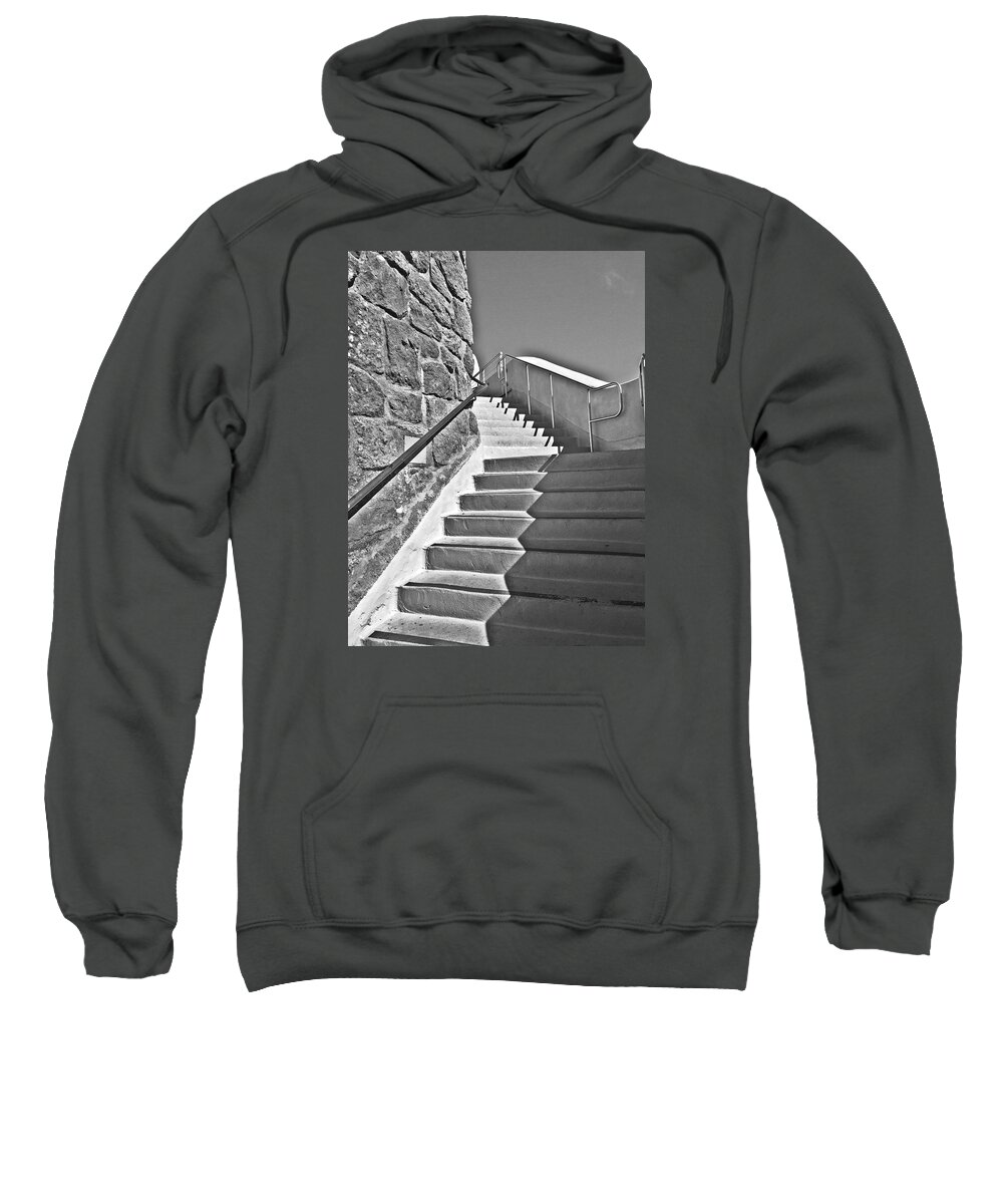 Black And White Sweatshirt featuring the photograph 60/40 by Brad Hodges