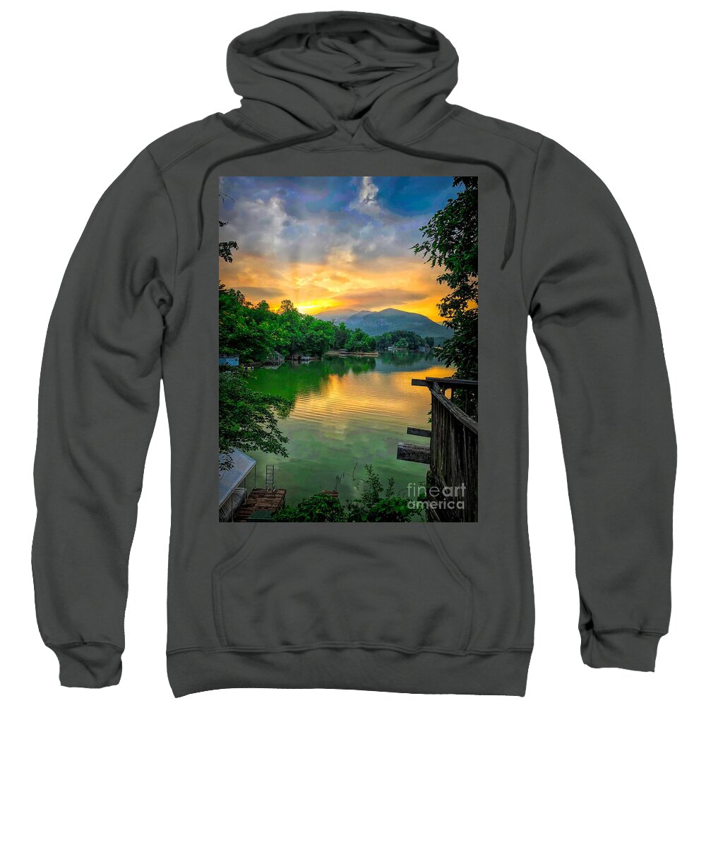 Lake Lure Sweatshirt featuring the photograph Lake Lure #7 by Buddy Morrison