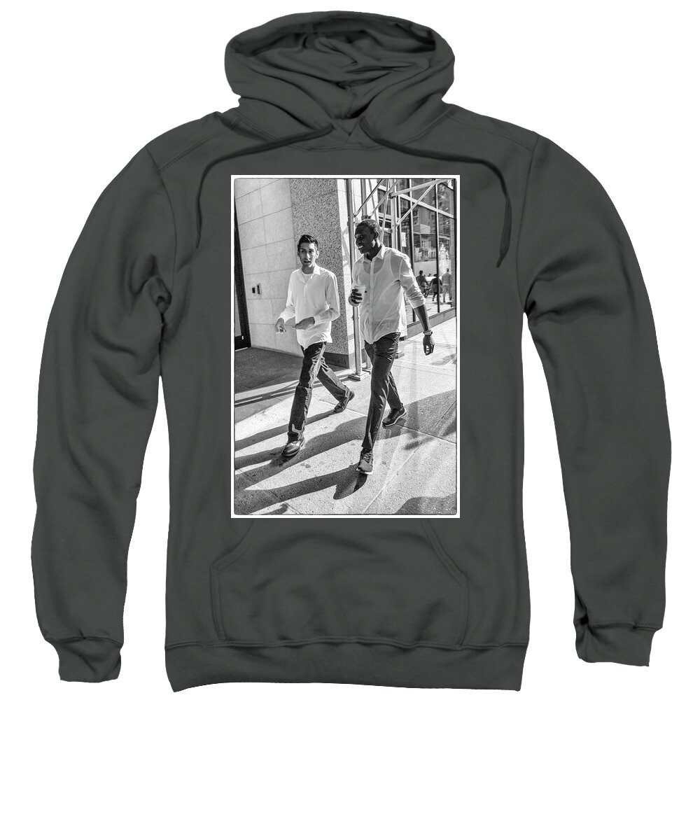 Manhattan Sweatshirt featuring the photograph 7th Aveune Manhattan. by Frank Winters