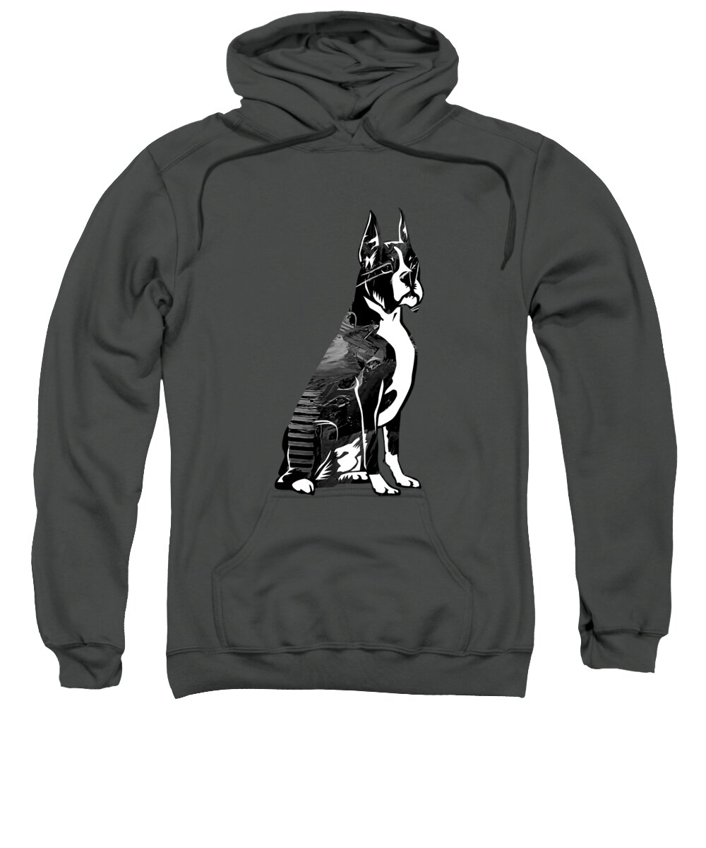 Boxer Sweatshirt featuring the mixed media Boxer Collection #9 by Marvin Blaine