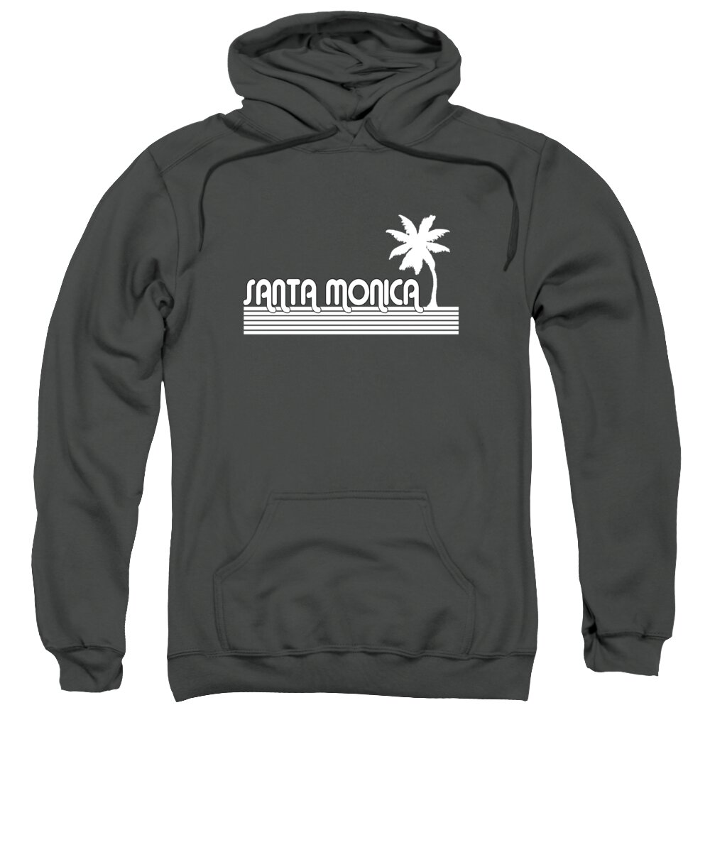 Santa Monica Sweatshirt featuring the digital art Santa Monica #9 by Brian's T-shirts