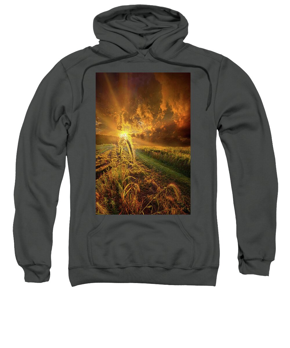 Landscape Sweatshirt featuring the photograph A Future Awaits All Those Who Seeks Peace by Phil Koch