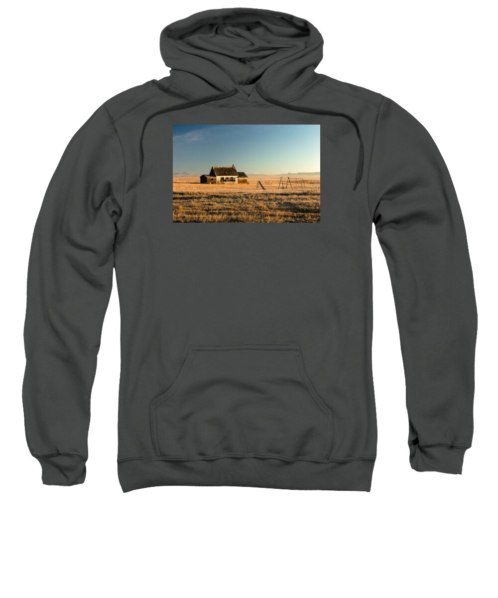 Abandoned Sweatshirt featuring the photograph A Long, Long Time Ago by Todd Klassy