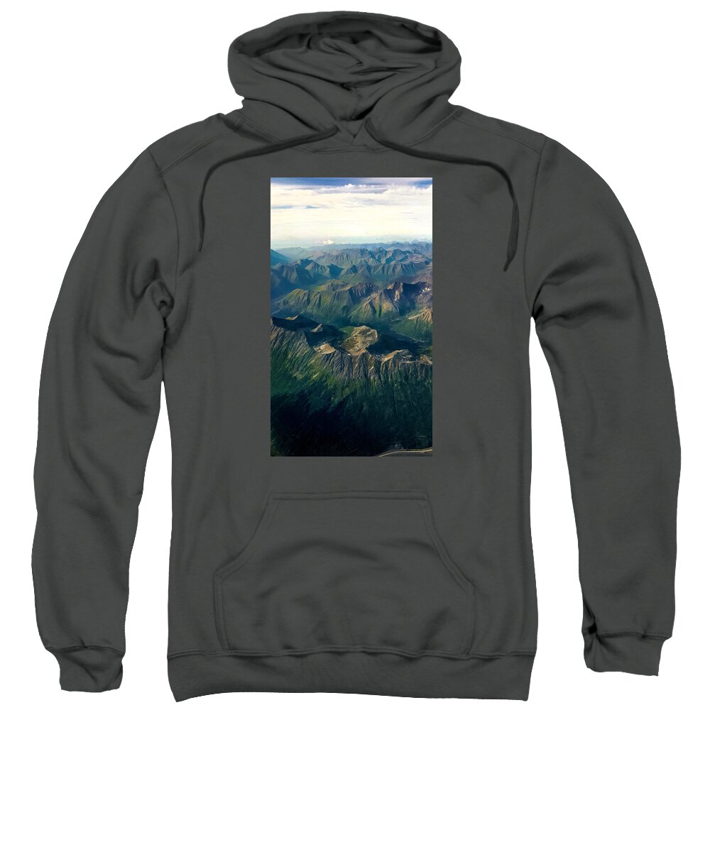 Landscape Sweatshirt featuring the photograph A Look Below by Britten Adams