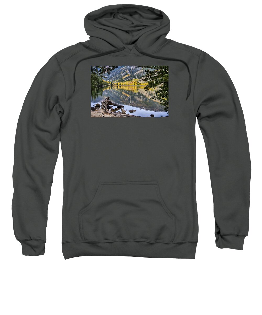 Lake Sweatshirt featuring the photograph A Peek Into Cottonwood Lake by James BO Insogna