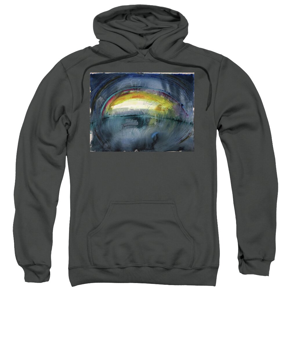 Painting Sweatshirt featuring the painting A sort of egg shaped thingy by Petra Rau