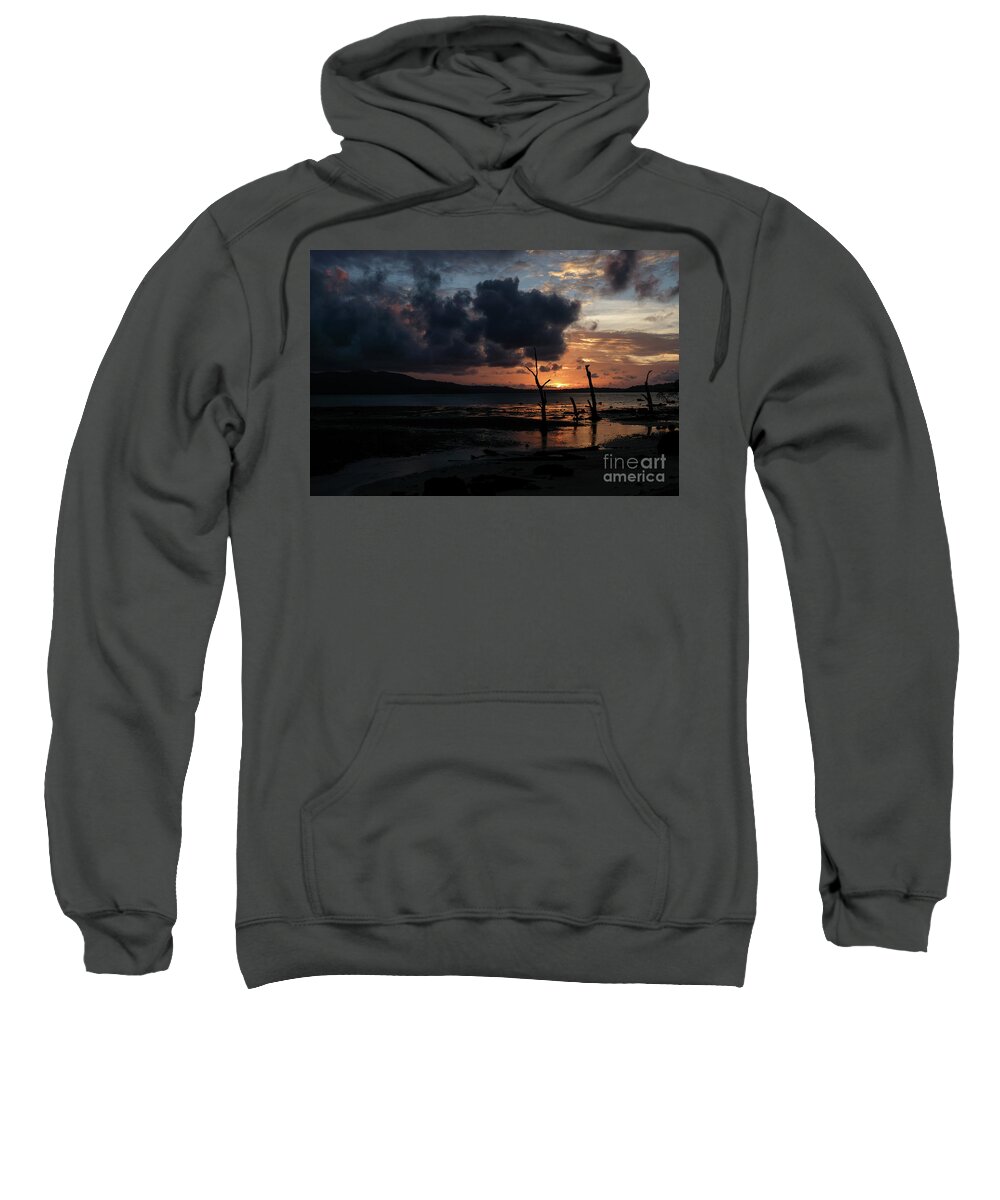 Sunset Sweatshirt featuring the photograph A Spectacular Sunset in the Andamans by Fotosas Photography
