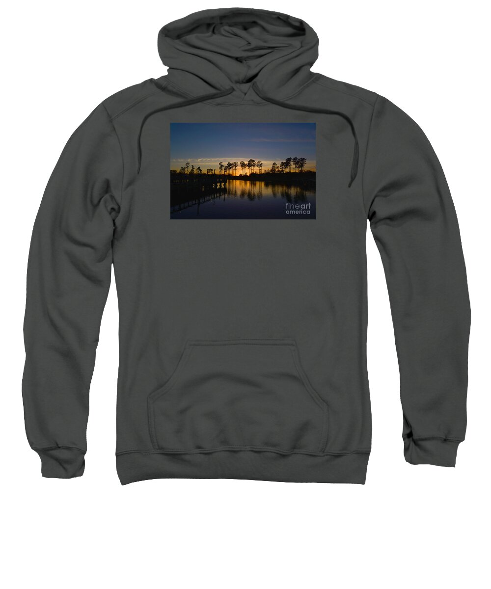 Scenic Sweatshirt featuring the photograph A Sunset At Market Common by Kathy Baccari