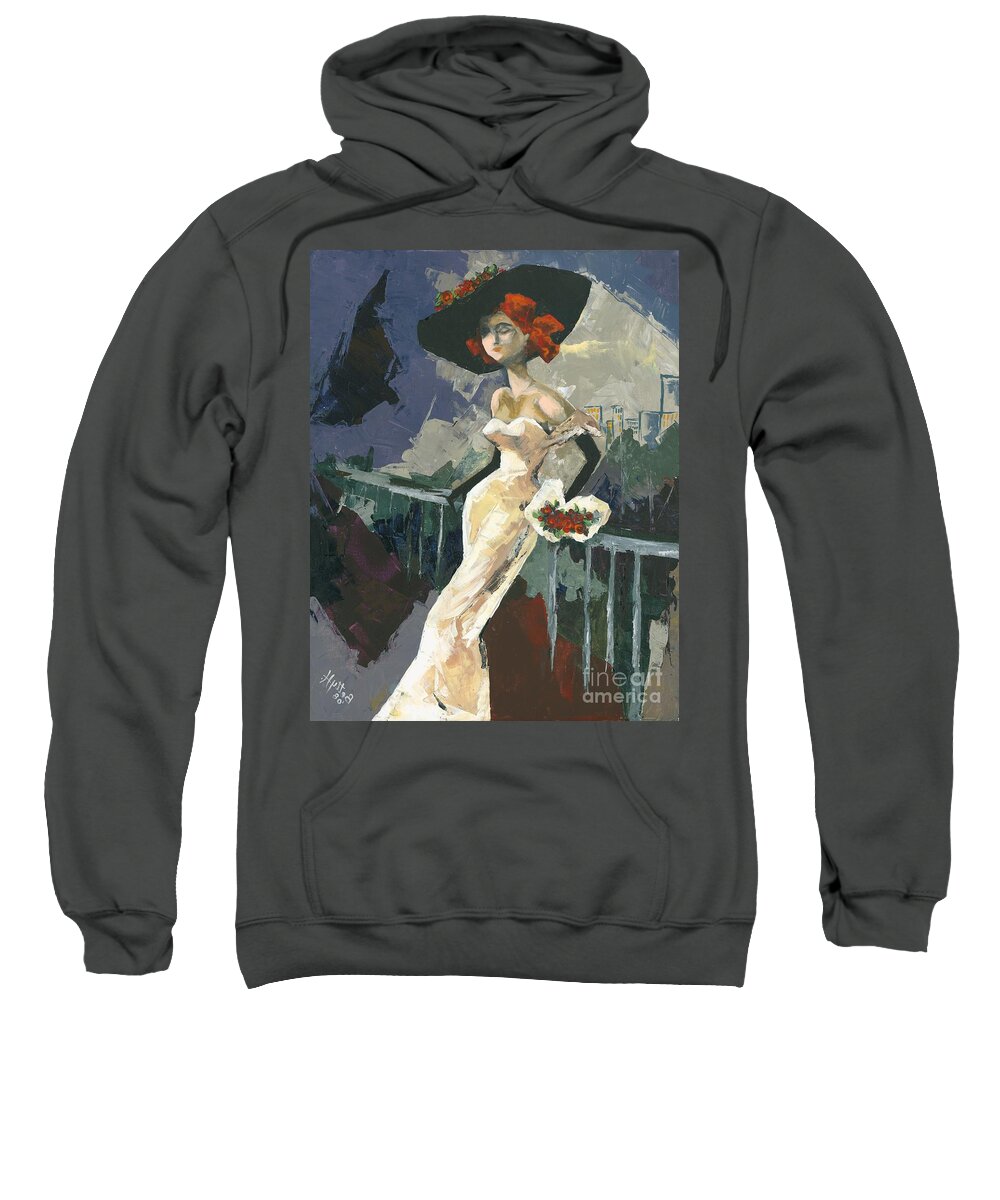 Acrylic Sweatshirt featuring the painting Abandoned by Elisabeta Hermann