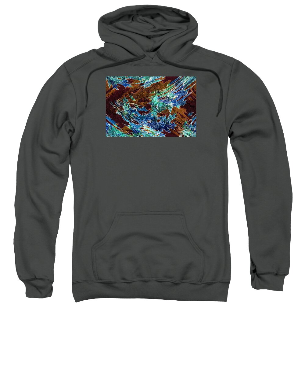 Abstract Sweatshirt featuring the photograph Abstract Pattern 6 by Jean Bernard Roussilhe
