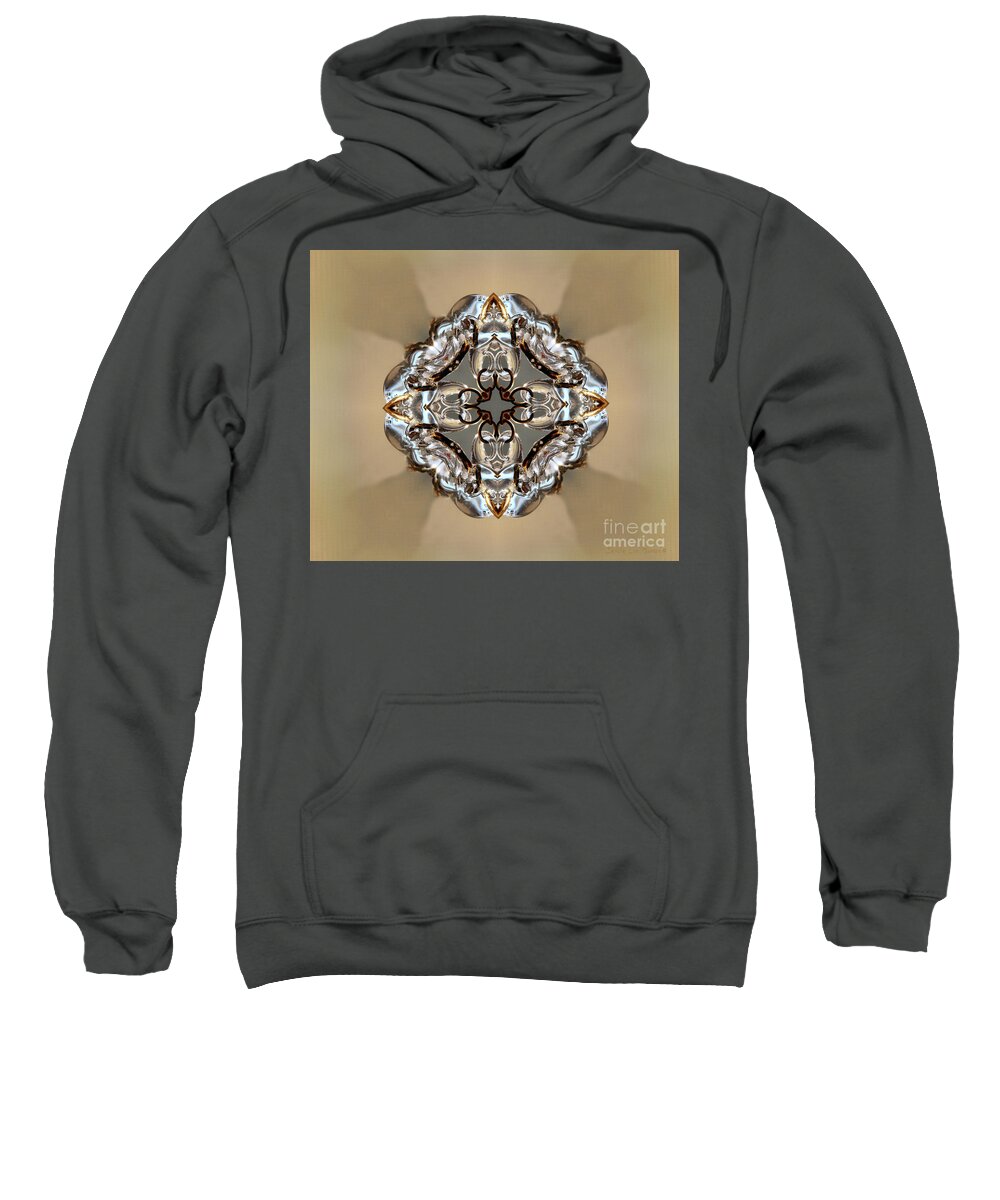 Abstract Sweatshirt featuring the photograph Abstract Sunrise Reflection by Sandra Huston
