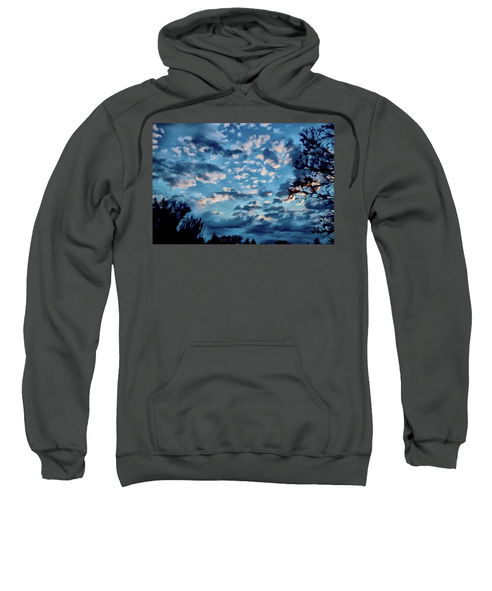 Ithaca Sweatshirt featuring the photograph After the Sunset by Monroe Payne