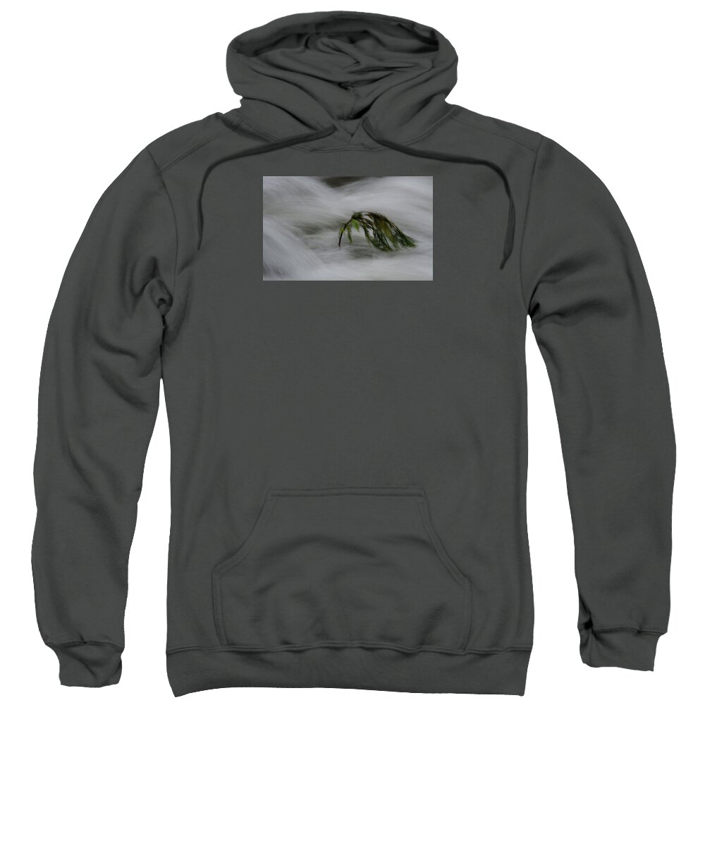 Abstract Sweatshirt featuring the photograph Against the Current by Whispering Peaks Photography