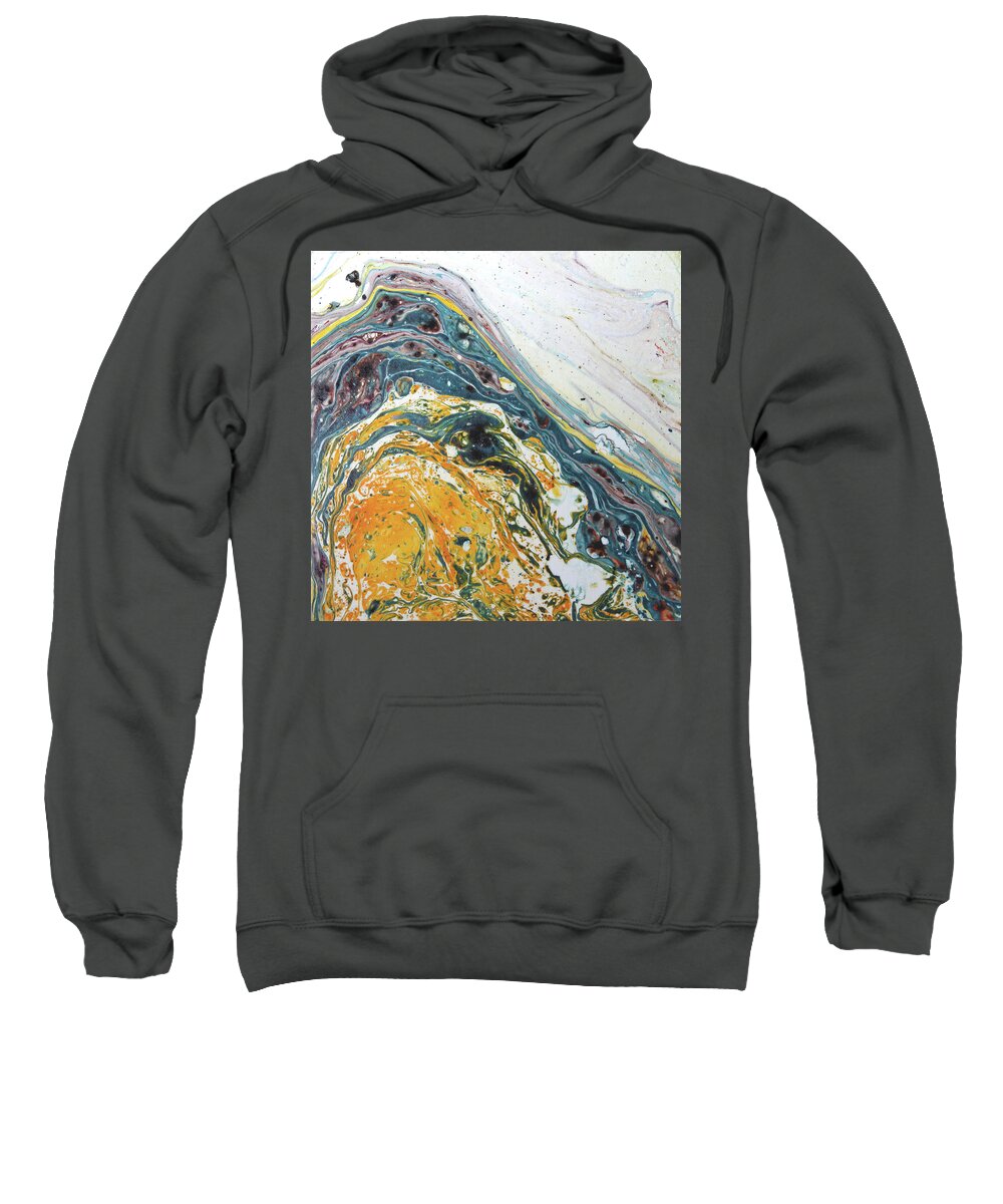 Agate Sweatshirt featuring the painting Agate by Lisa Lipsett