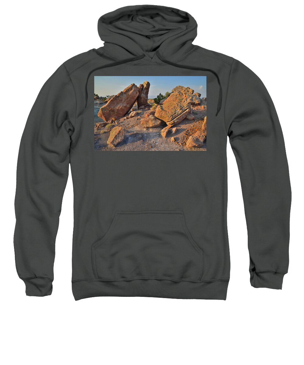 Grand Junction Sweatshirt featuring the photograph Alien Landscape of the Bentonite Site by Ray Mathis