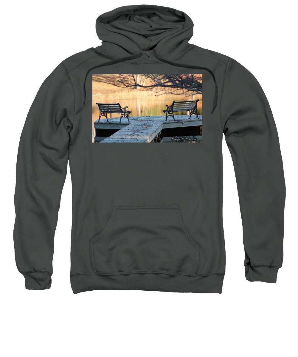  Sweatshirt featuring the photograph Alone by Elizabeth Harllee