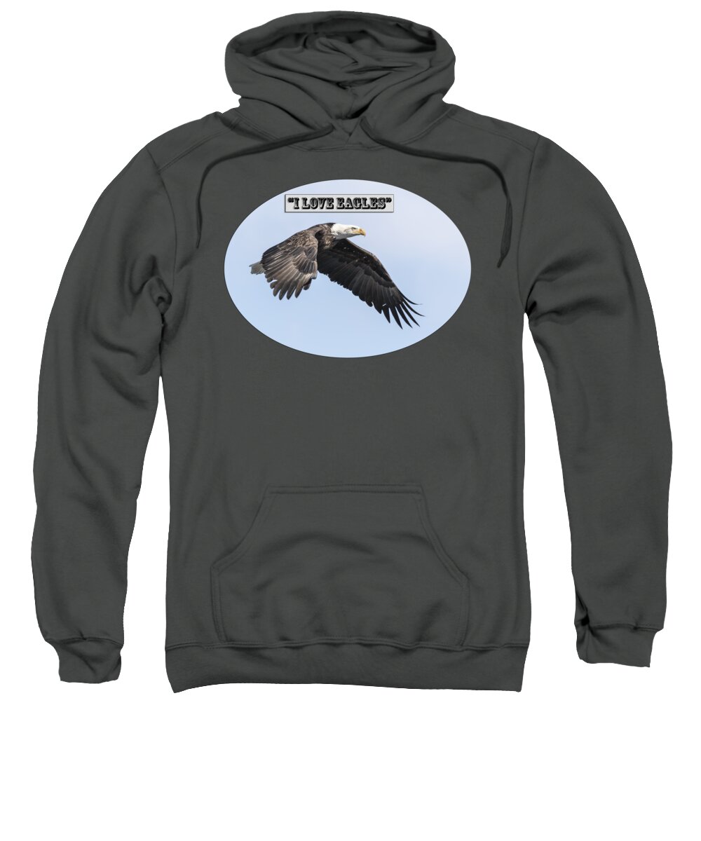 American Bald Eagle Sweatshirt featuring the photograph American Bald Eagle 2015-25 Isolated by Thomas Young