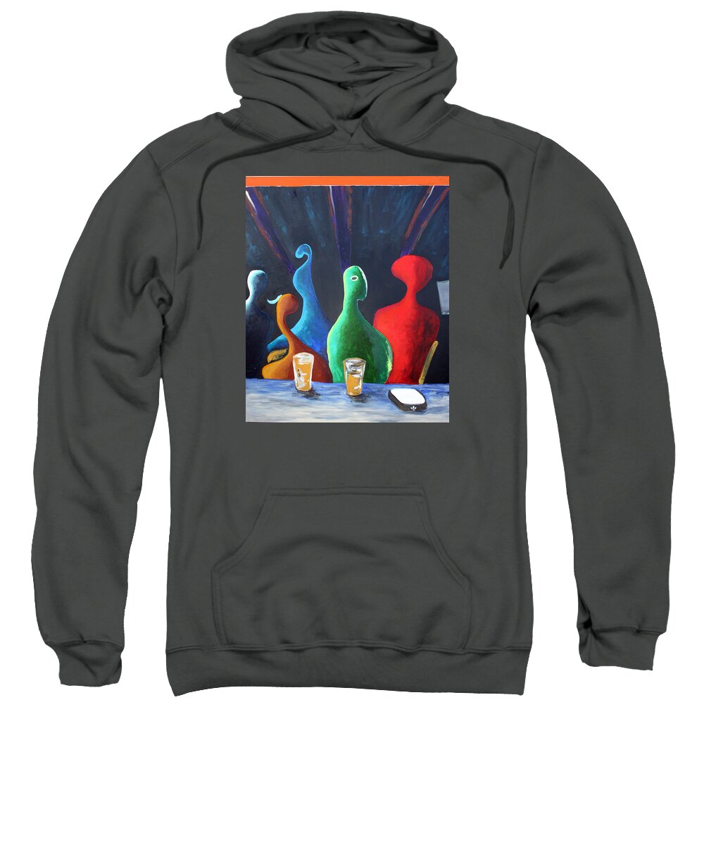 2006 Sweatshirt featuring the painting Annabell's by Will Felix