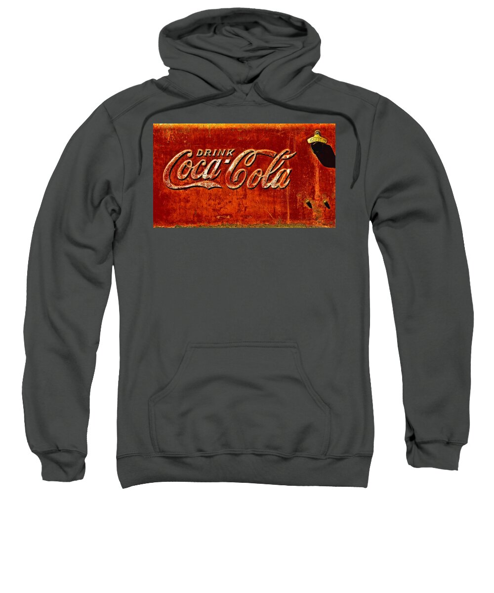 Ice Box Sweatshirt featuring the photograph Antique soda cooler 3 by Stephen Anderson