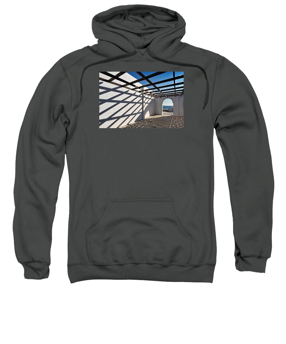 Architecture Sweatshirt featuring the photograph Architecture of Andros - Greece by Constantinos Iliopoulos