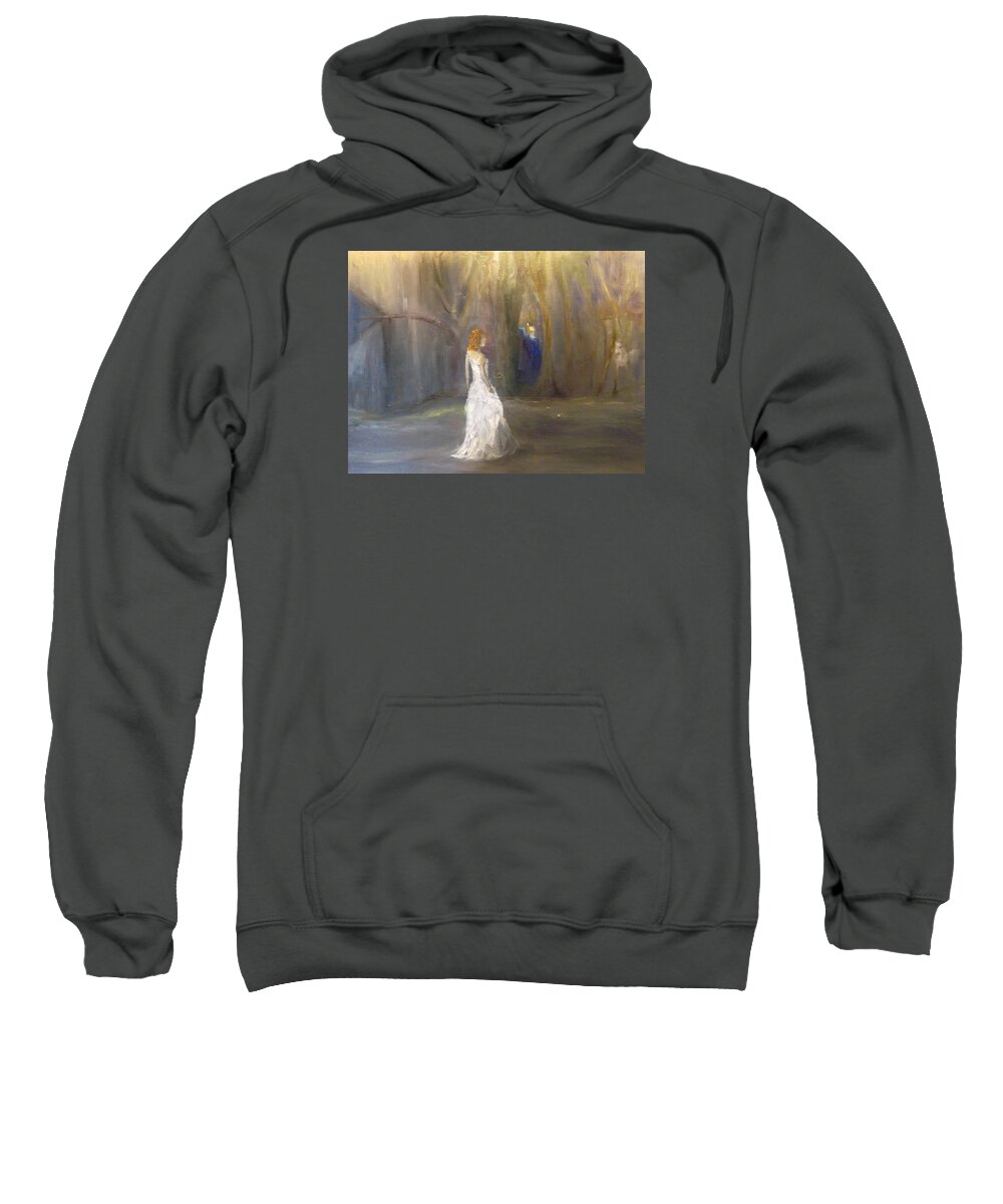 Night Sweatshirt featuring the painting Are You Fearless? by Susan Esbensen