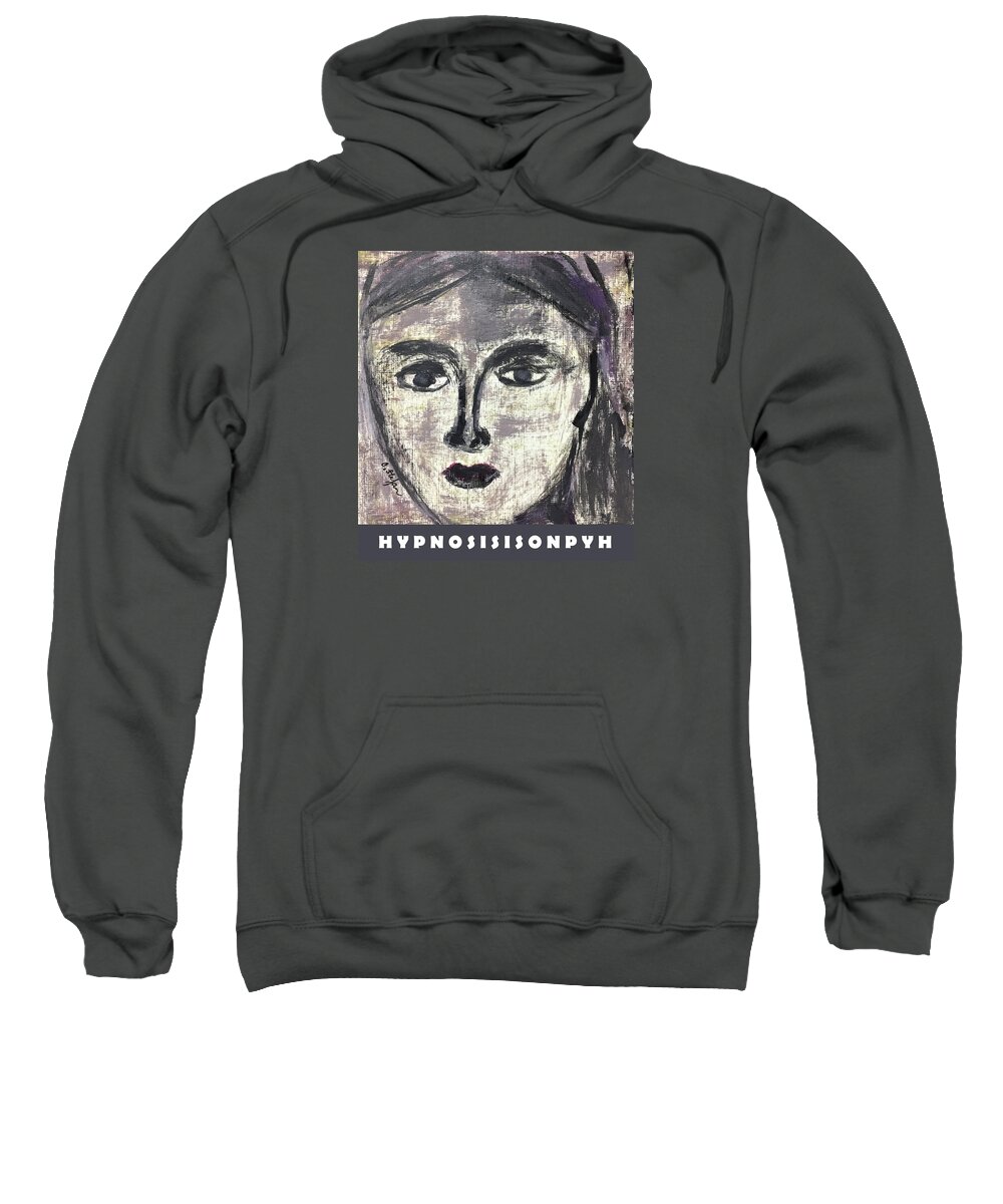 Woman Sweatshirt featuring the painting Woman by Cristina Stefan