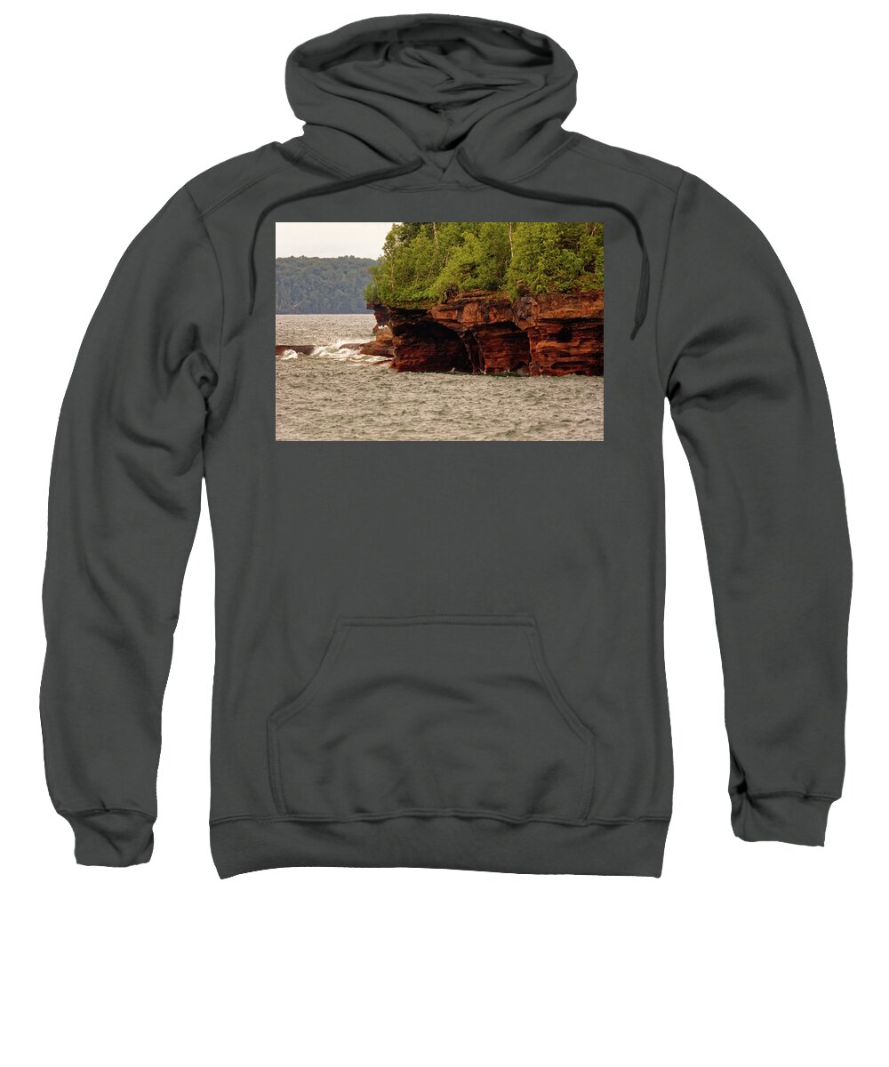 Apostle Islands Sweatshirt featuring the photograph At the point by Peter Ponzio