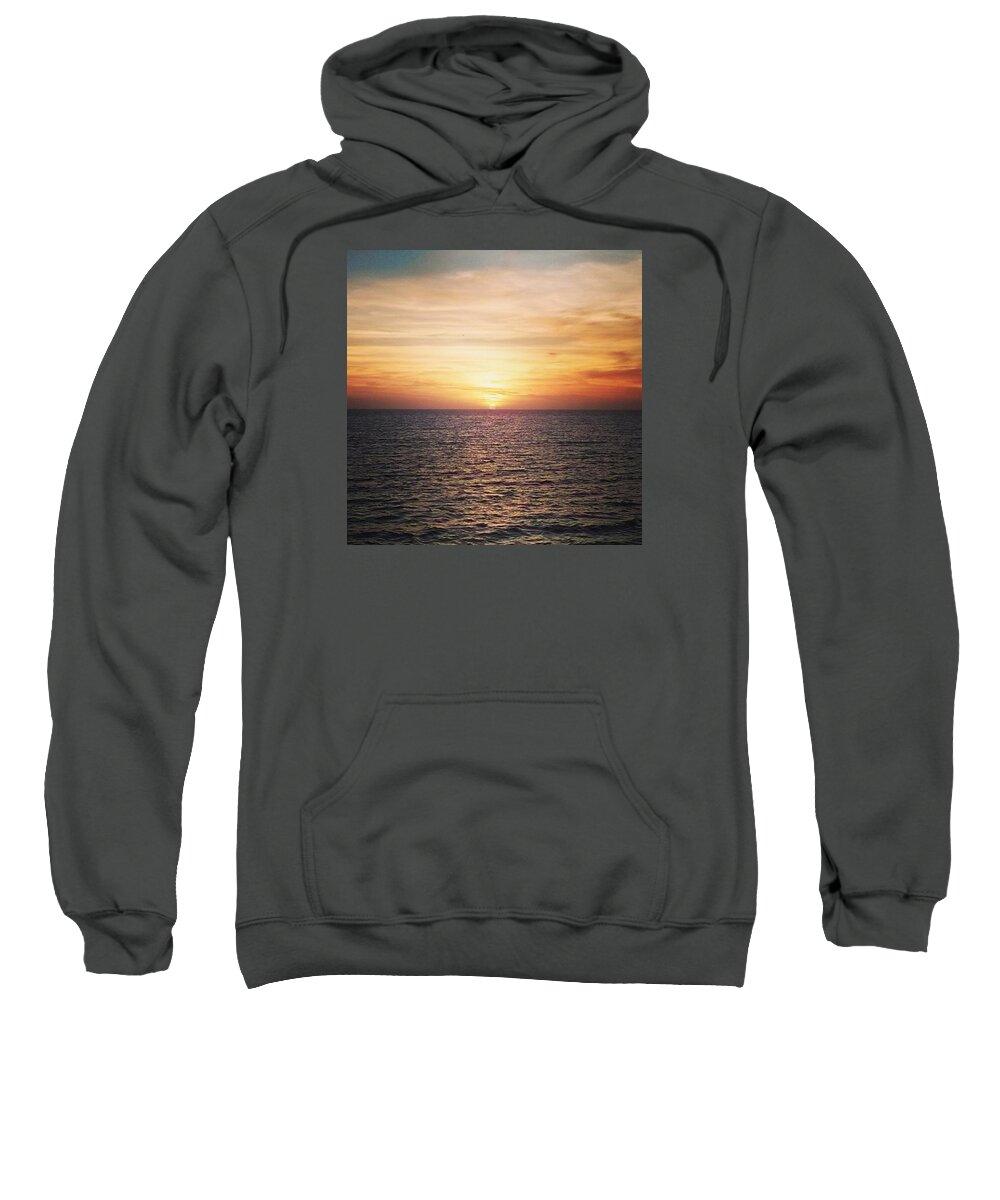 Sunset Sweatshirt featuring the photograph Sunset by The Yellow Loops