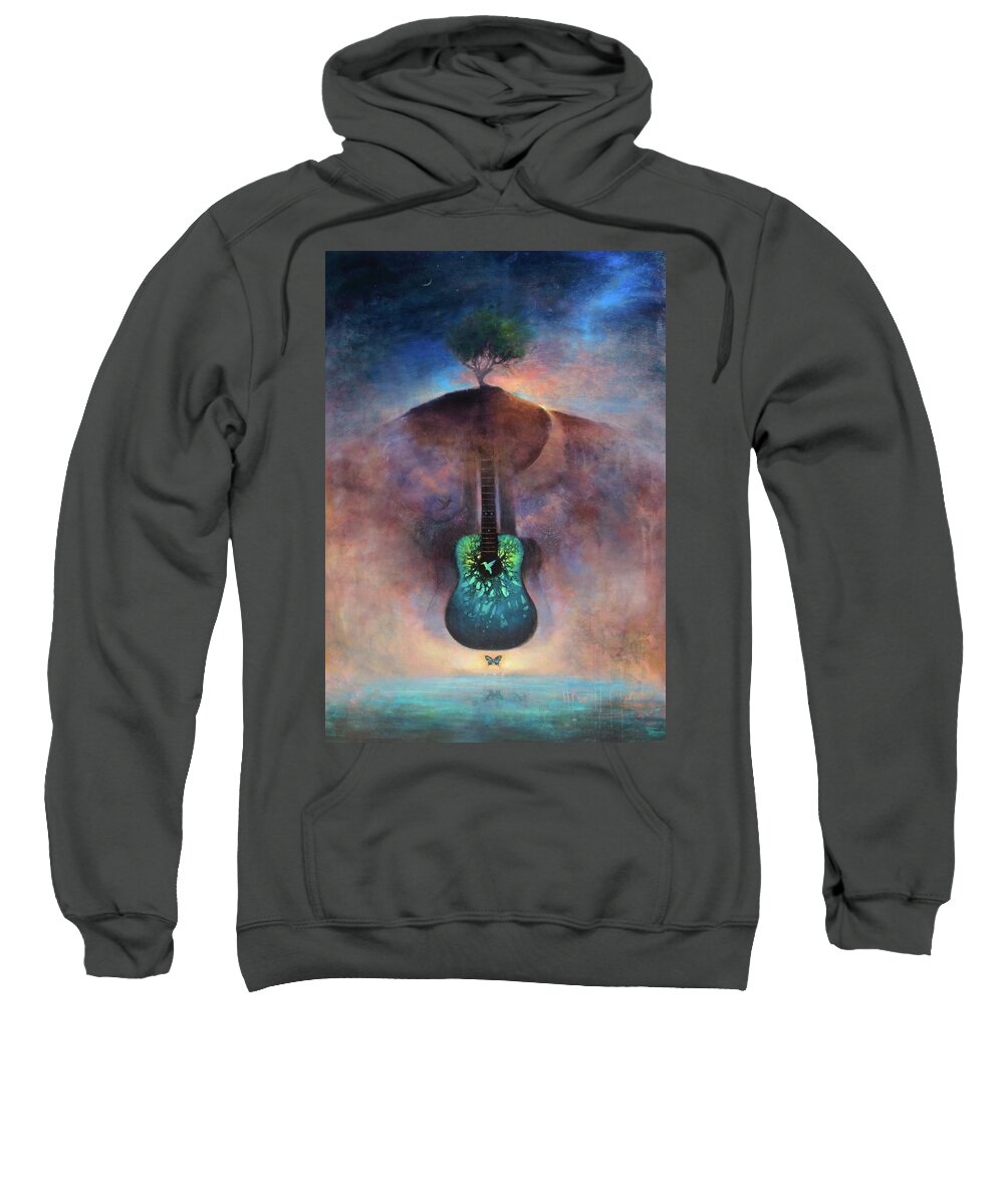 Landscape Sweatshirt featuring the painting Aura by Joshua Smith