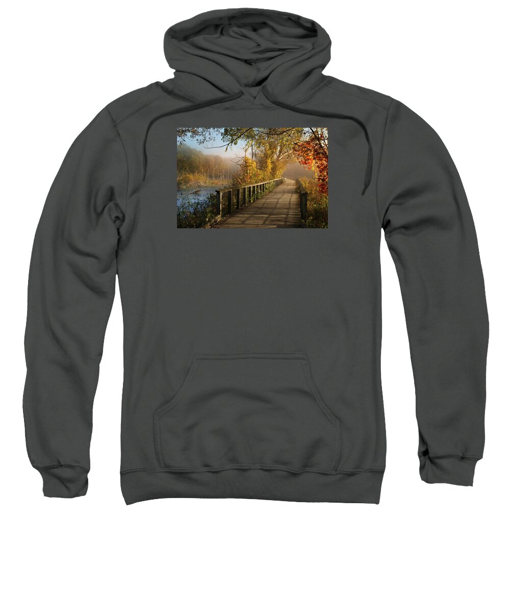 Marsh Sweatshirt featuring the photograph Autumn Emerging by Rob Blair