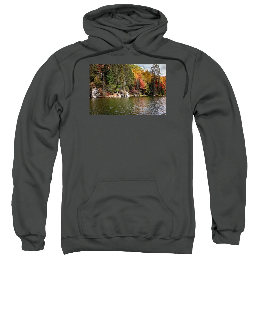 Autumn Landscape Print Sweatshirt featuring the photograph Autumn Landscape Print by Gwen Gibson