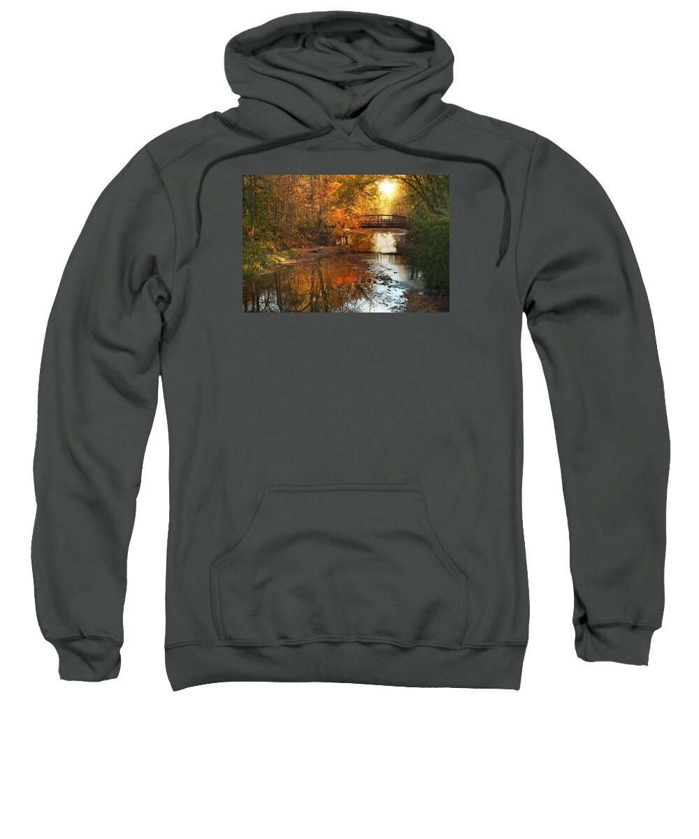 River Sweatshirt featuring the photograph Autumn Over Furnace Run by Rob Blair
