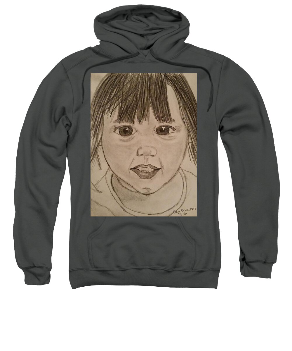 Baby Sweatshirt featuring the drawing Avalon by Ali Baucom